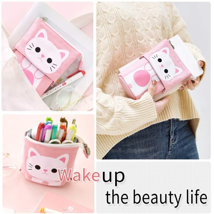 1pcs Cute Stationery Holder Large Capacity Pen Case Big Capacity Pencil Pen Case Pouch Box Organizer Large Storage for Bullet Journal - Image 7