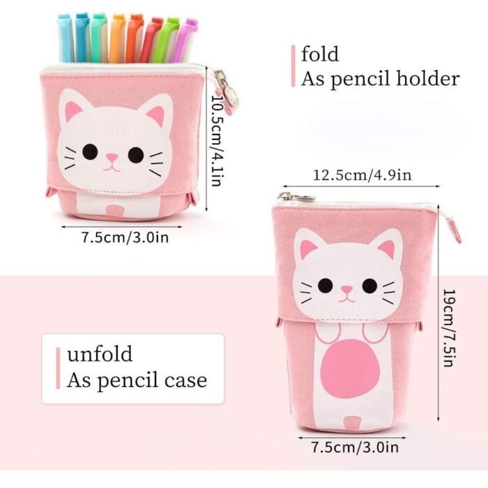 1pcs Cute Stationery Holder Large Capacity Pen Case Big Capacity Pencil Pen Case Pouch Box Organizer Large Storage for Bullet Journal - Image 4