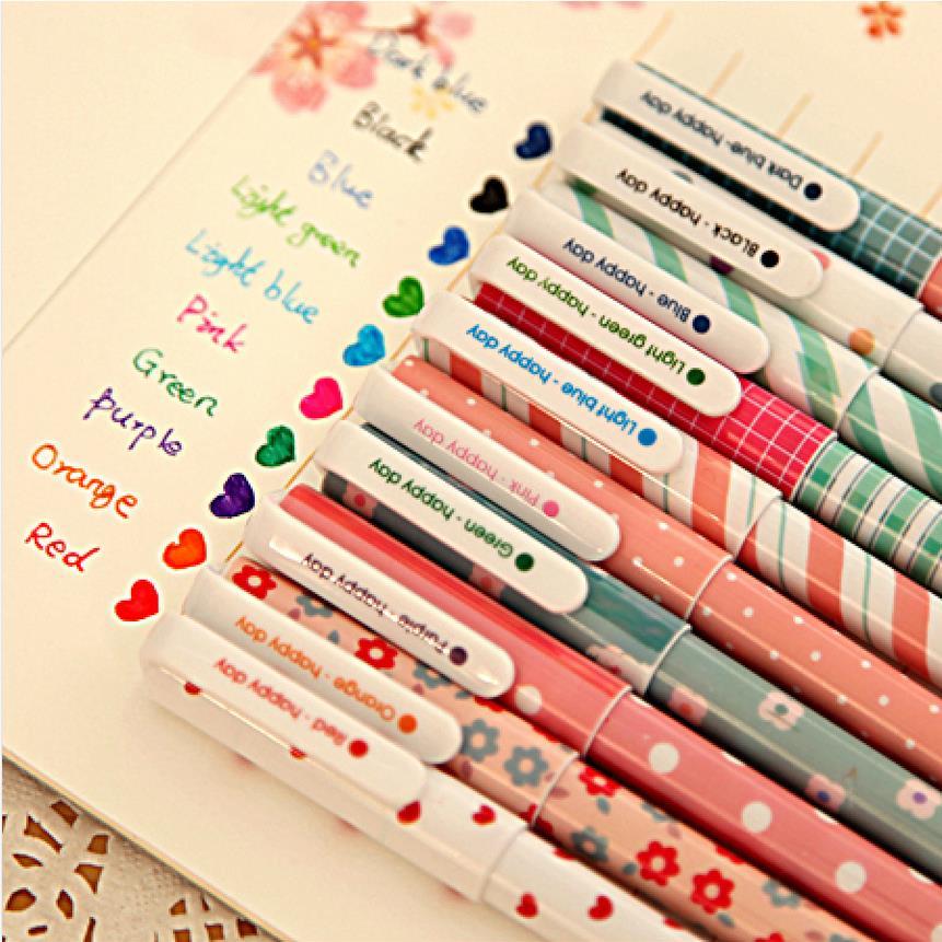 Kawaii Printed Pens 6 pcs and 10 pcs Set Kawaii Printed Pens 6 pcs and 10 pcs Set