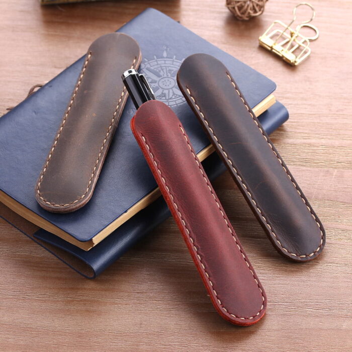 3colors Fountain Pen Holder Pen Case Pouch Soft Pen Sleeve Cover Durable Pen Case Desk Supplies
