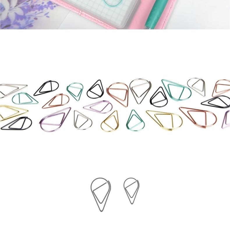 Colorful Paper Clips 10 pcs Set