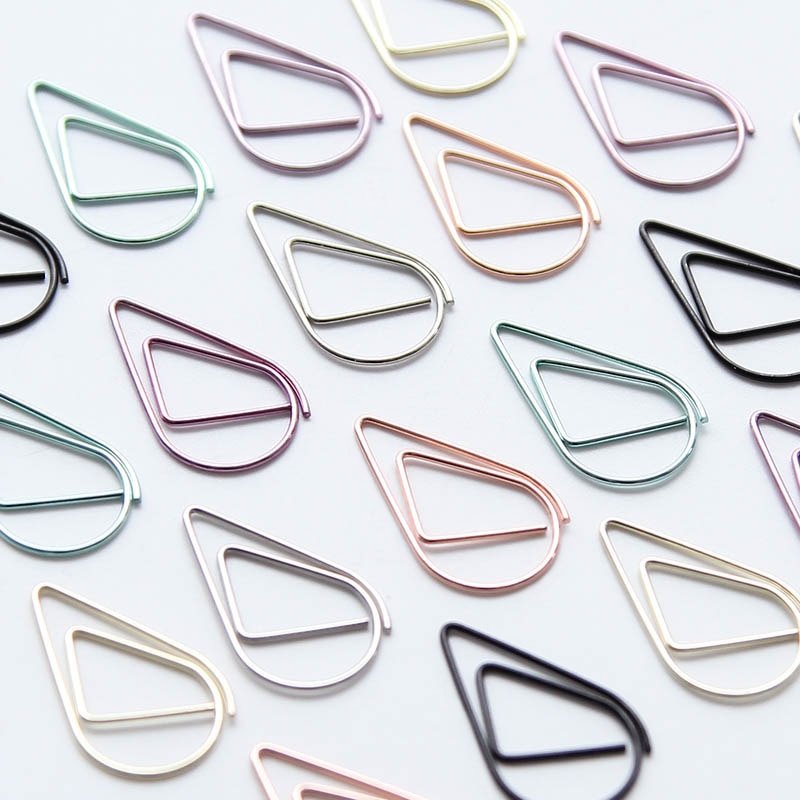 Colorful Paper Clips 10 pcs Set