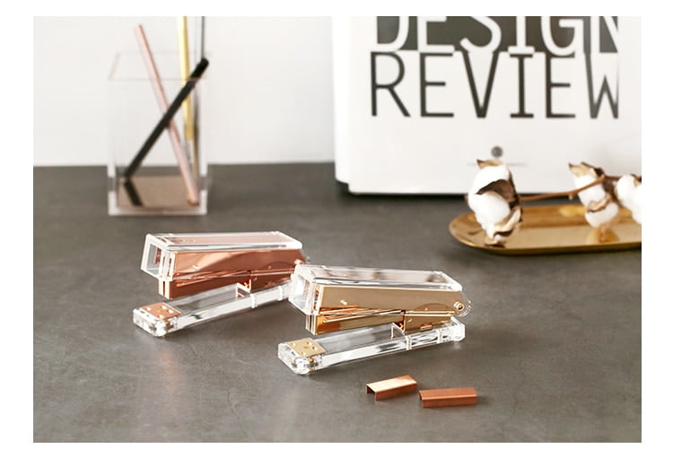 Luxury Manual Stapler in Gold and Rose Gold