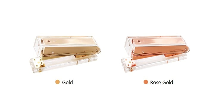 Luxury Manual Stapler in Gold and Rose Gold