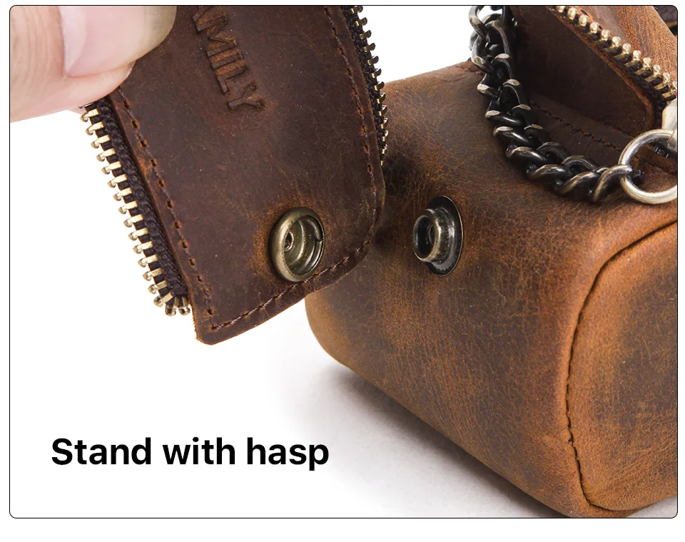 Genuine Leather Zipper Pencil Case Genuine Leather Zipper Pencil Case