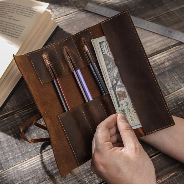 Genuine Leather Retro Pen Cases