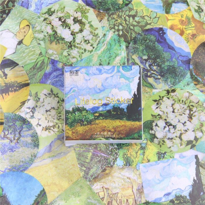 Van Gogh Painting Stickers 45 Pcs Set