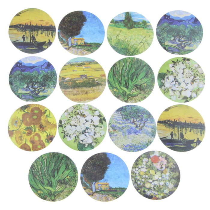 Van Gogh Painting Stickers 45 Pcs Set - Image 4
