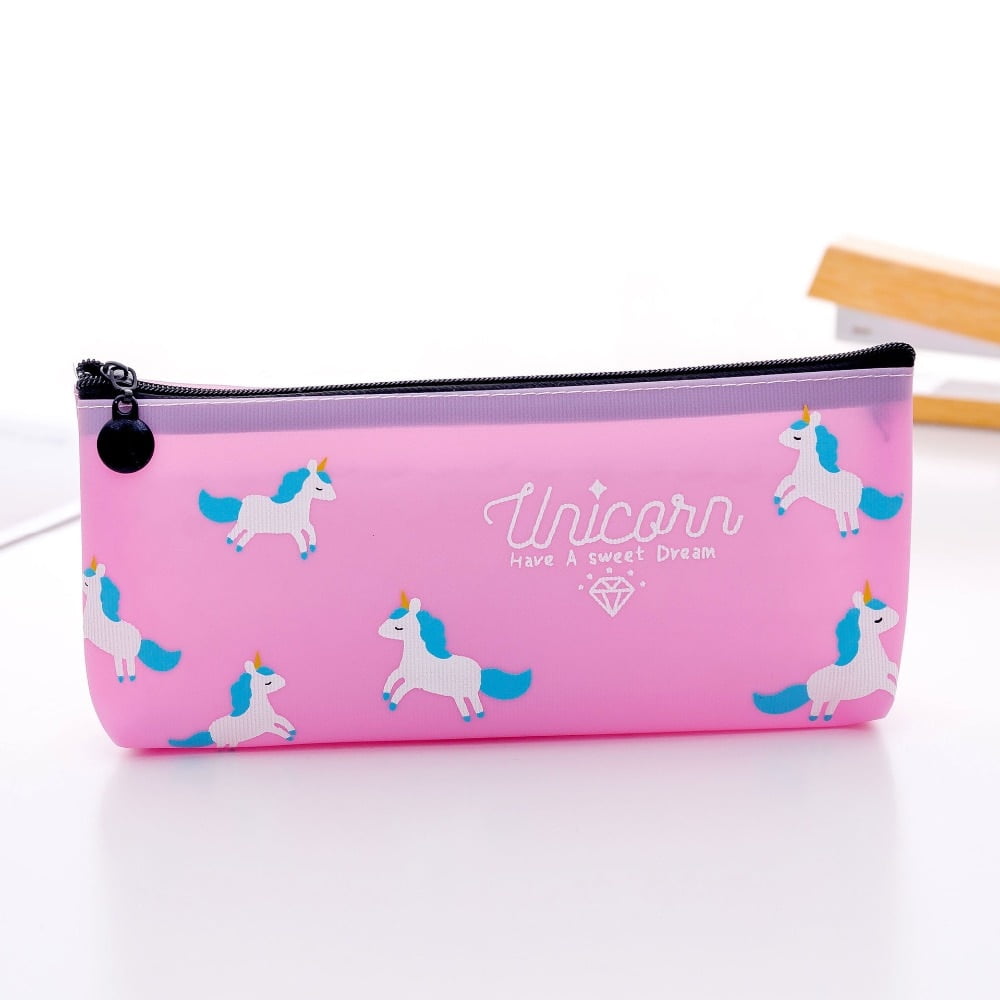 Unicorn Patterned Zipper Pencil Case Unicorn Patterned Zipper Pencil Case