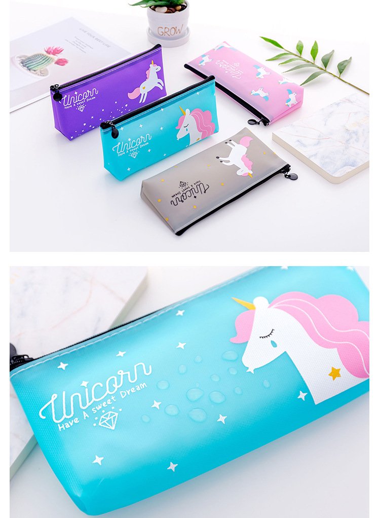 Unicorn Patterned Zipper Pencil Case Unicorn Patterned Zipper Pencil Case